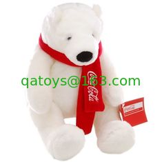 China Coca Cola Bear Polar Bear Plush Toys supplier