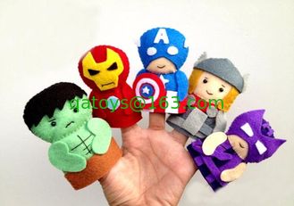 China Marvel Comic The Avergers Collecttion Felt Finger Puppet Plush Toys supplier