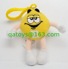 China M&amp;M’ Character Yellow Keychain Plush Toys supplier