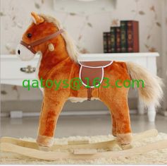 China New Children Rocking Horse With Sound And Moving Mouth and Tail And Led Light Big Size supplier